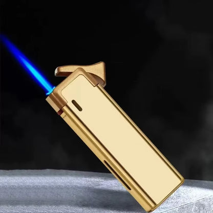Windproof 3D Dragon Double Flame Lighter Metal Double Flame Conversion Jet Inflatable Portable Lighter Trendy Men'S Gift